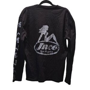 JNCO Black Long Sleeve Tee with Silver Logo